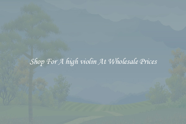 Shop For A high violin At Wholesale Prices