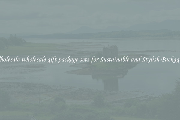 Wholesale wholesale gift package sets for Sustainable and Stylish Packaging