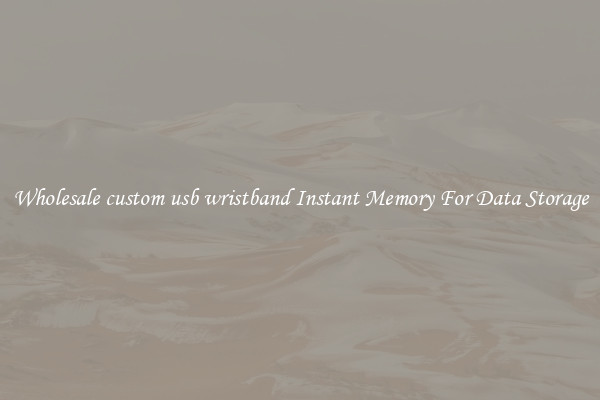 Wholesale custom usb wristband Instant Memory For Data Storage