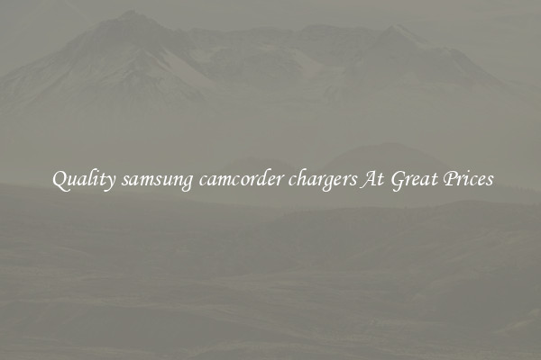 Quality samsung camcorder chargers At Great Prices