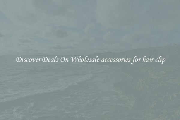 Discover Deals On Wholesale accessories for hair clip
