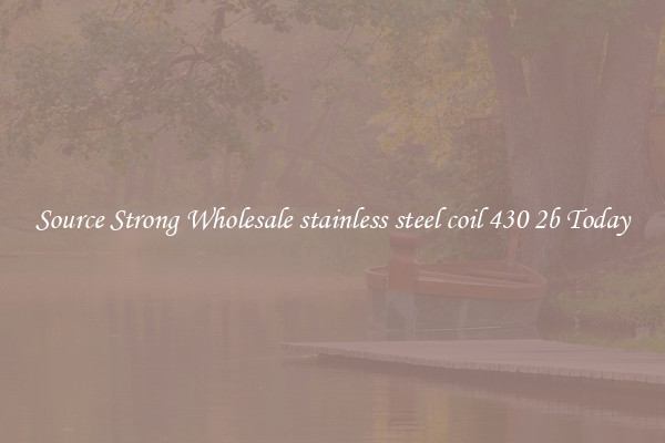 Source Strong Wholesale stainless steel coil 430 2b Today