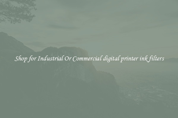 Shop for Industrial Or Commercial digital printer ink filters