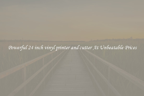 Powerful 24 inch vinyl printer and cutter At Unbeatable Prices
