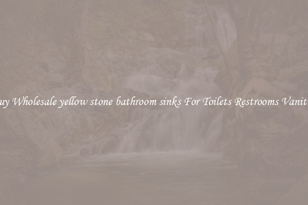 Buy Wholesale yellow stone bathroom sinks For Toilets Restrooms Vanities