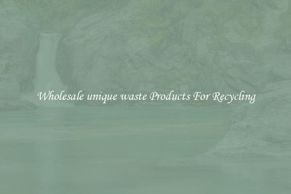 Wholesale unique waste Products For Recycling