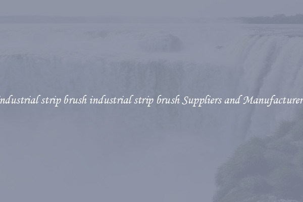 industrial strip brush industrial strip brush Suppliers and Manufacturers