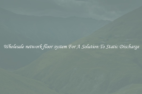 Wholesale network floor system For A Solution To Static Discharge
